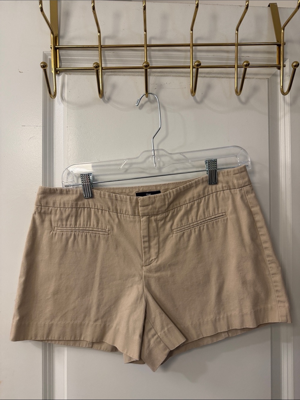 GAP Women's Light Beige Tailored Bermuda Shorts